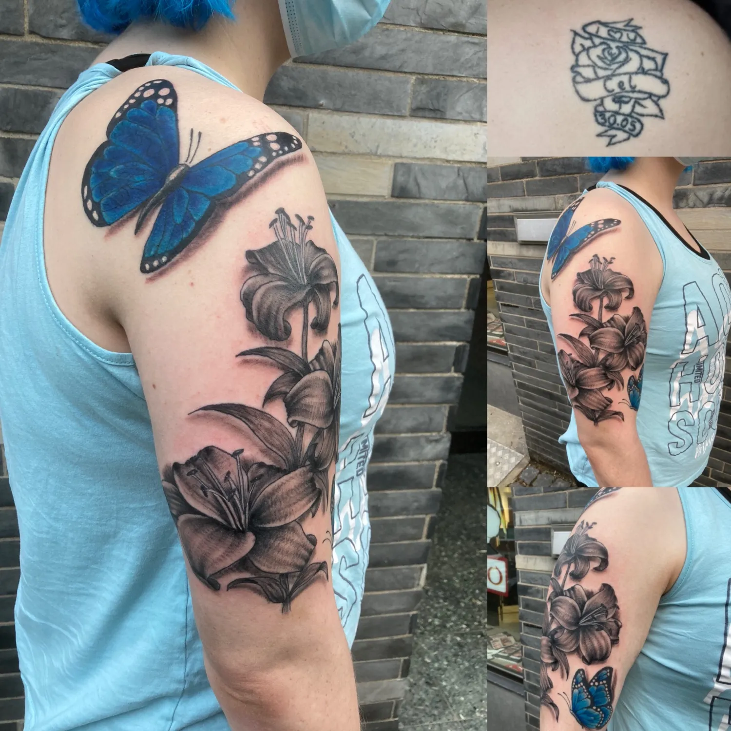 Freakline Tattoo Atelier Bjanca Arbeiten 3D Schmetterling